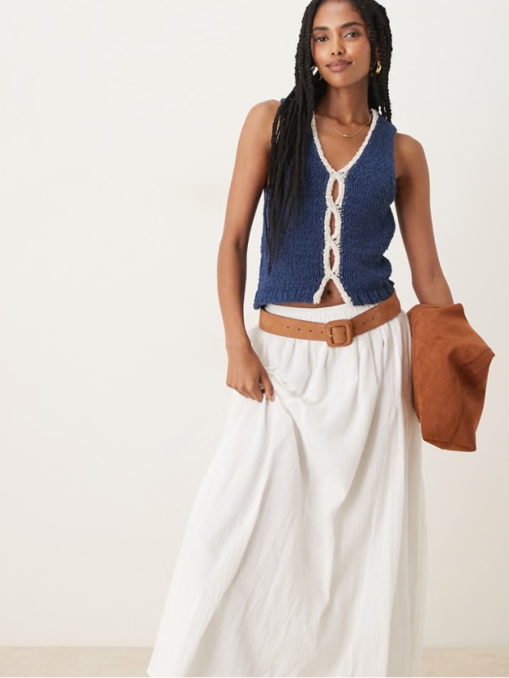 Free People Crochet Knit Tank
